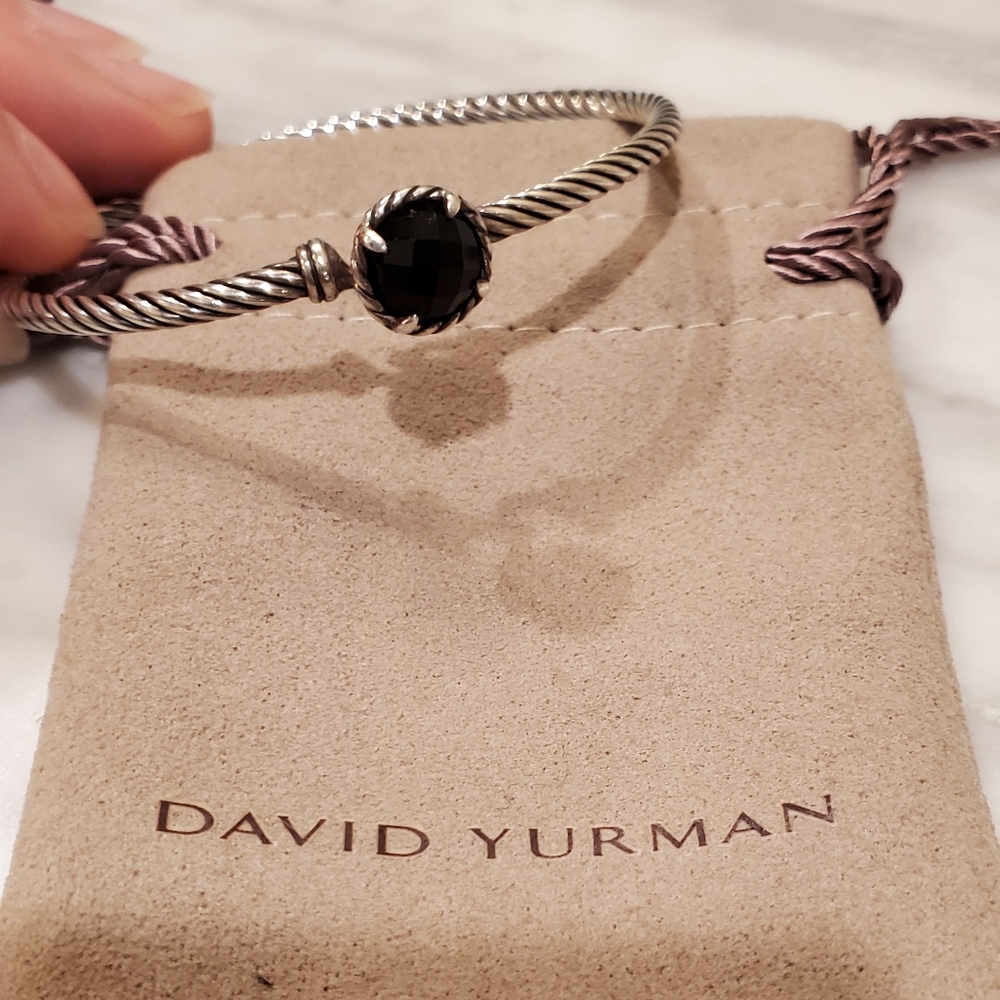 David Yurman Chatelaine Onyx Bracelet - Picture 3 of 6